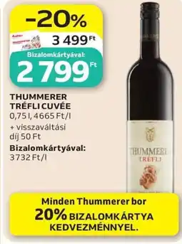 Auchan Thummerer Tréfli Cuvée ajánlat