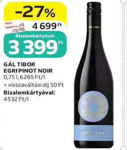 Auchan Gál Tibor Egri Pinot Noir ajánlat