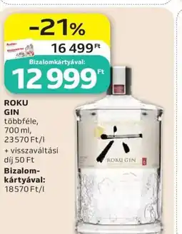 Auchan Roku gin ajánlat