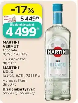 Auchan Martini vermut vagy nolo ajánlat