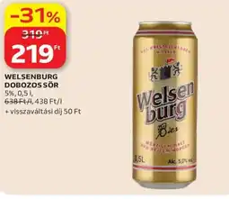 Auchan Welsenburg dobozos sör ajánlat