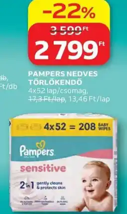 Auchan Pampers Nedves Törlőkendő ajánlat