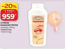 Auchan Syrene babahintőpor ajánlat