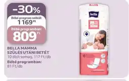 Auchan Bella mamma szülés utáni betét ajánlat