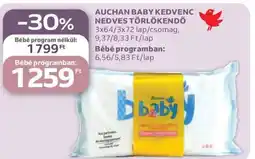Auchan Auchan Baby Kedvenc nedves törlőkendő ajánlat