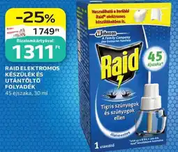 Auchan Raid elektromos készülék és utántöltő folyadék ajánlat