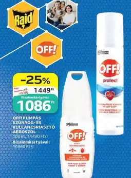 Auchan Off! Pumpás szúnyog- és kullancsriasztó aeroszol ajánlat