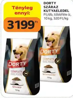 Auchan Dorty száraz kutyaeledel ajánlat