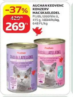 Auchan Auchan Kedvenc konzerv macskaeledel ajánlat