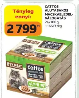 Auchan Cattos alutasakos macskaeledel-válogatás ajánlat