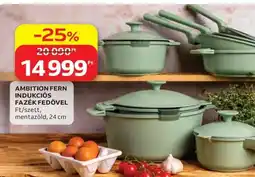 Auchan Ambition fern indukciós fazék fedővel ajánlat
