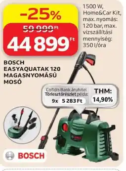 Auchan Bosch easy aquatak 120 magasnyomású mosó ajánlat