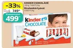 Auchan Kinder csokoládé ajánlat
