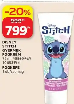 Auchan Disney stitch gyermek fogkrém vagy fogkefe ajánlat