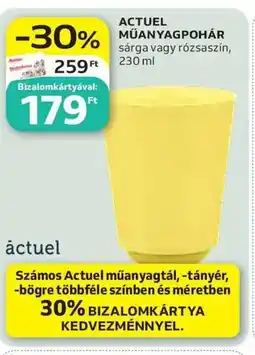 Auchan Actuel műanyagpohár ajánlat