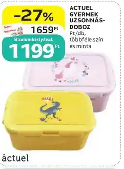 Auchan Actuel gyermek uzsonnásdoboz ajánlat