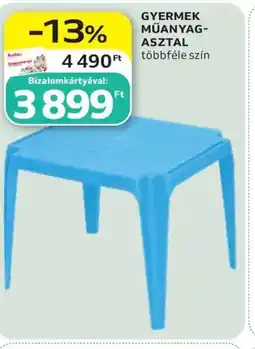 Auchan Gyermek műanyagasztal ajánlat