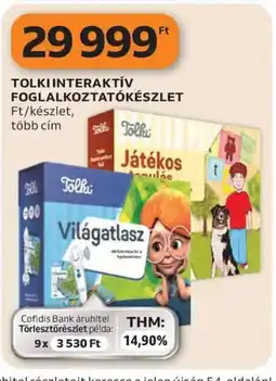 Auchan Tolki interaktív foglalkoztatókészlet ajánlat