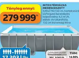 Auchan Intex fémvázas medenceszett ajánlat