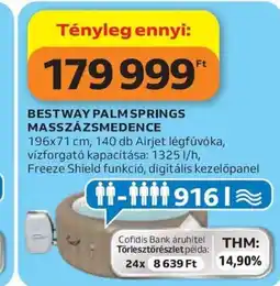 Auchan Bestway palm springs masszázsmedence ajánlat