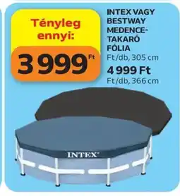 Auchan Intex vagy Bestway medence-takaró fólia ajánlat