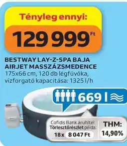Auchan Bestway lay-z-spa baja airjet masszázsmedence ajánlat