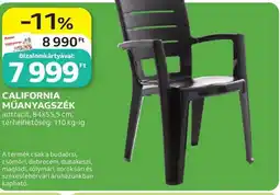Auchan California műanyagszék ajánlat