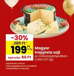 Spar Magyar trappista sajt ajánlat