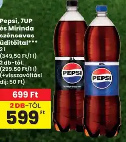 Spar Pepsi, 7UP és Mirinda szénsavas üdítőital ajánlat