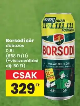 Spar Borsodi sör ajánlat