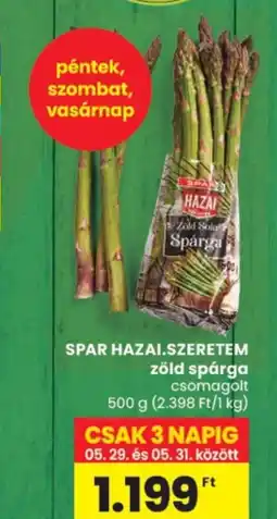 Spar Spar hazai.szeretem Zöld spárga ajánlat