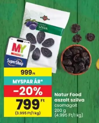 Spar Natur Food aszalt szilva ajánlat