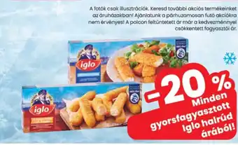 Spar Iglo gyorsfagyasztott halrúd ajánlat