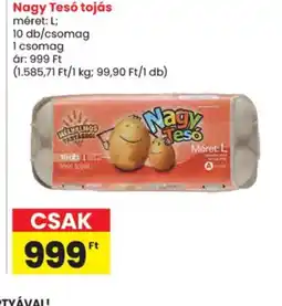 Spar Nagy Tesó tojás ajánlat