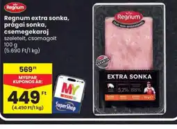 Spar Regnum extra sonka, prágai sonka, csemegekaraj ajánlat