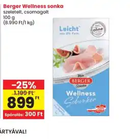 Spar Berger Wellness sonka ajánlat