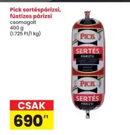 Spar Pick sertéspárizsi, füstízes párizsi ajánlat