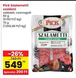 Spar Pick Szalametti szalámi ajánlat