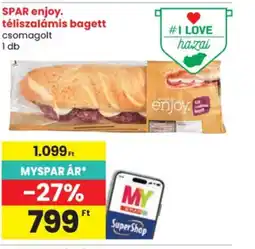 Spar Spar enjoy. Téliszalámis bagett ajánlat