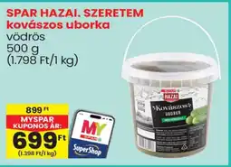 Spar Spar hazai. Szeretem kovászos uborka ajánlat