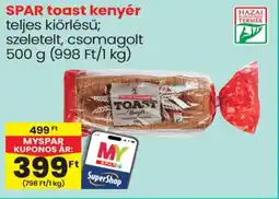 Spar Spar toast kenyér ajánlat
