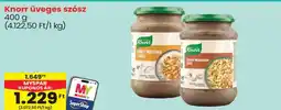 Spar Knorr üveges szósz ajánlat