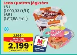 Spar Ledo Quattro jégkrém ajánlat