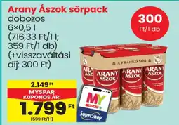 Spar Arany Ászok sörpack ajánlat