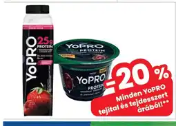 Spar YoPRO tejital és tejdesszert ajánlat