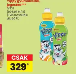 Spar Yippy gyümölcsital, jegestea ajánlat