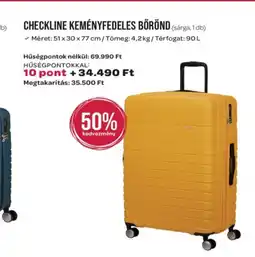 Spar Checkline keményfedeles bőrönd ajánlat