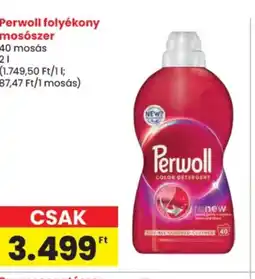 Spar Perwoll folyékony mosószer ajánlat