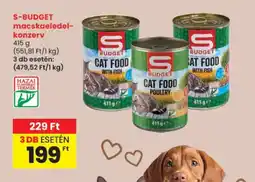 Spar S-BUDGET macskaeledel-konzerv ajánlat