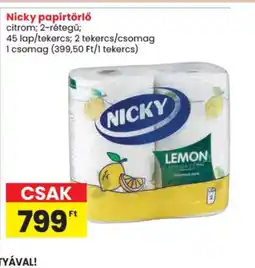 Spar Nicky papírtörlő ajánlat